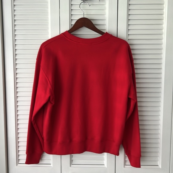 Lisa Eldridge Velvet Ribbon Studio Sweatshirt, size small, worn once, red - Picture 3 of 7